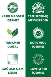 Flavz %100 Doğal Elma Sıkma Meyve Suyu - 640ml Cam Şişe